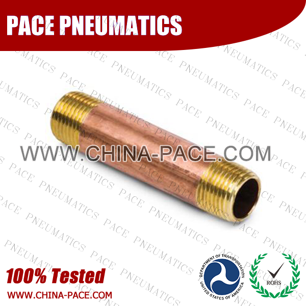 Long Nipple Brass Pipe Fittings, Brass Threaded Fittings, Brass Hose Fittings,  Pneumatic Fittings, Brass Air Fittings, Hex Nipple, Hex Bushing, Coupling, Forged Fittings
